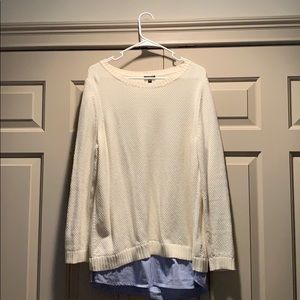 Talbots Cream Built-in Shirt